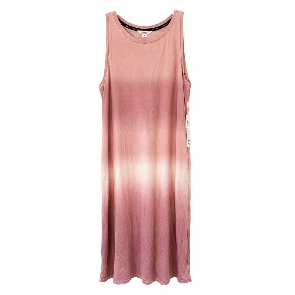 Nicole Miller Gemini Ombré Tank Dress –Size Large NWT Stretch Maxi Dress Pockets